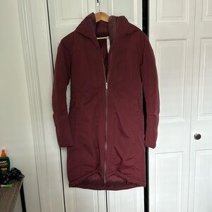 Lululemon Snow Warrior Parka in Garnet